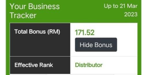 bonus bisnes shaklee surirumah simpan emas