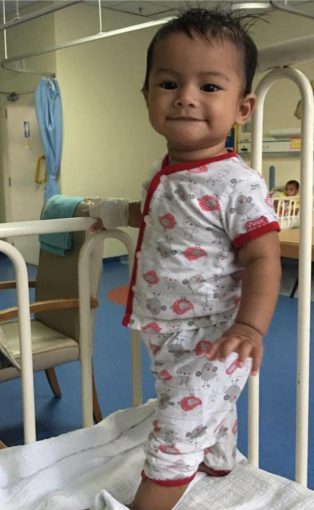 anak masuk wad jaga anak di wad