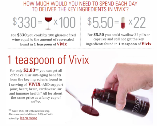 penawar kanser Vivix resv Shaklee