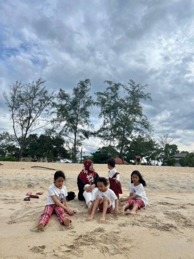 healing mandi pantai