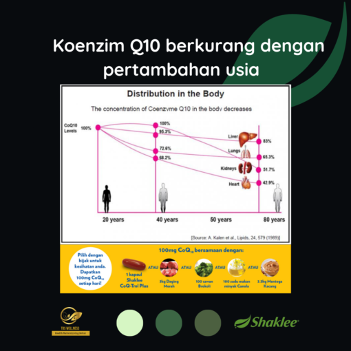 Vitamin jantung sihat Faktor coq10 berkurang dalam badan
