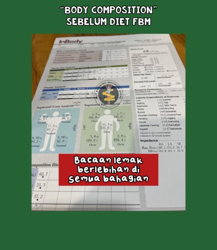 Cara cek lemak badan In body analysis percuma