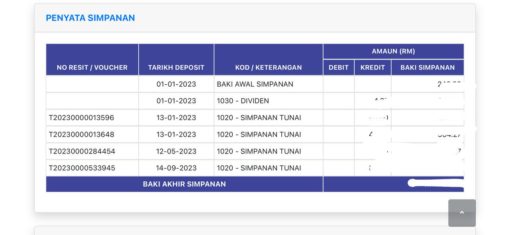 penyata simpanan sspn kelebihan simpanan sspn