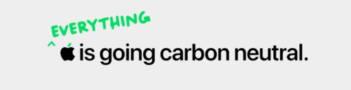 carbon neutral apple