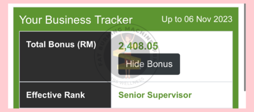 berapa bonus shaklee