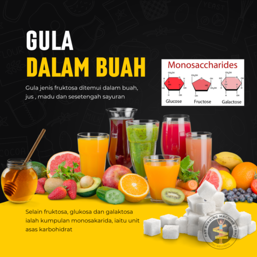bahaya gula dalam buah