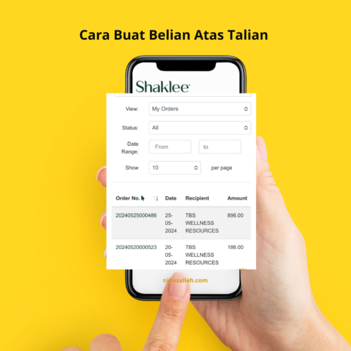 cara semak belian shaklee