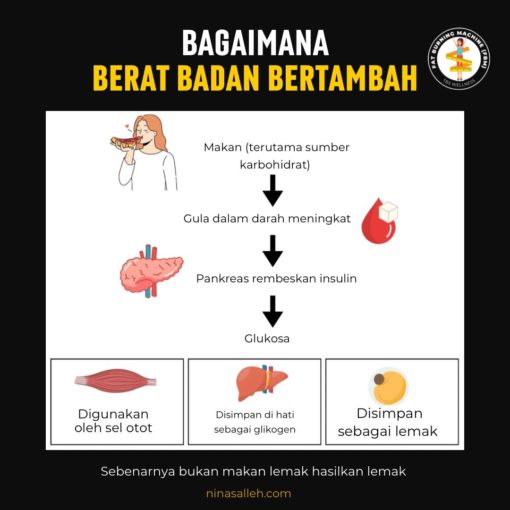 cara badan kumpul lemak cara kurus tanpa bersenam