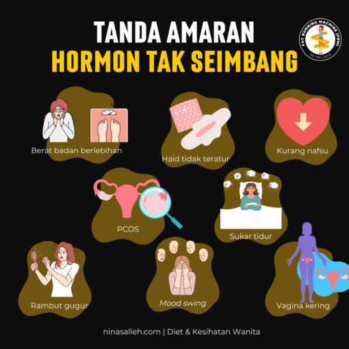 tanda hormon wanita tak stabil 