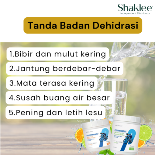 tanda badan kurang air