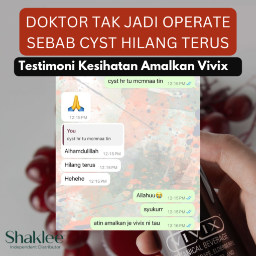 hilangkan cyst dengan pemakanan cyct kecut talnpa pembedahan
