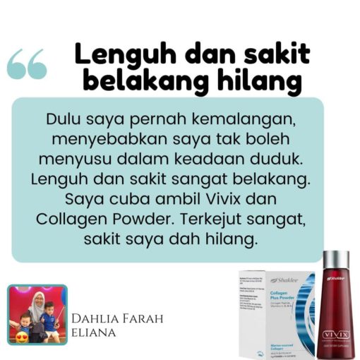 collagen shaklee berkesan cara hilangkan sakit belakang