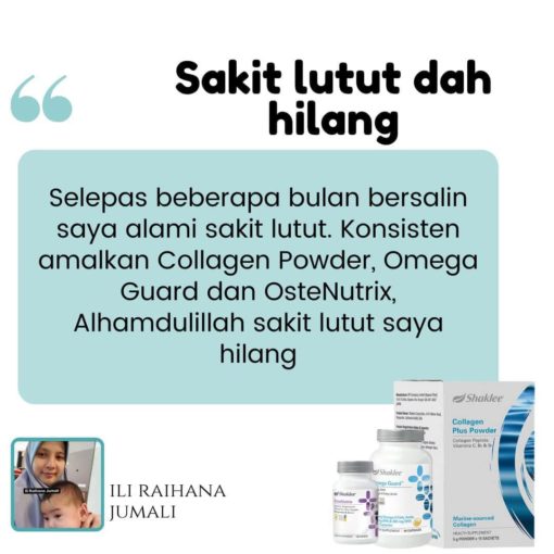 manfaat collagen shaklee testimoni collagen shaklee