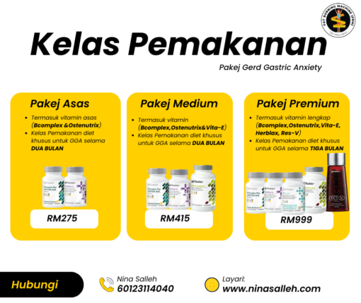 pakej untuk gerd gastrik anxiety