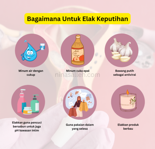 elak keputihan cara elak keputihan
