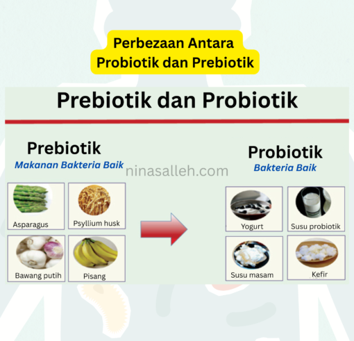 apa beza probiotik dan prebiotik beza preprobiotik