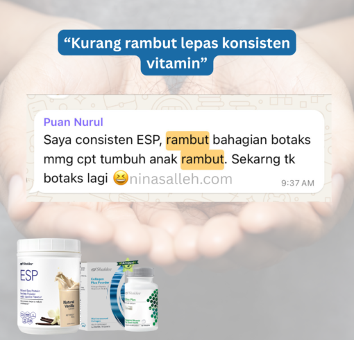 rambut gugur selepas bersalin vitamin tumbuhkan anak rambut