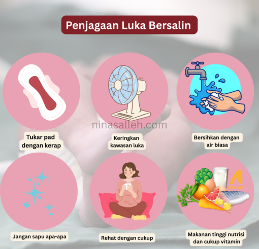 luka bersalin sembuh cepat cara jaga luka bersalin