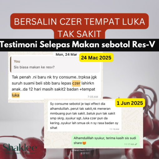 luka bersalin cepat sembuh suplemen resveratrol