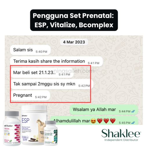 set kesuburan shaklee