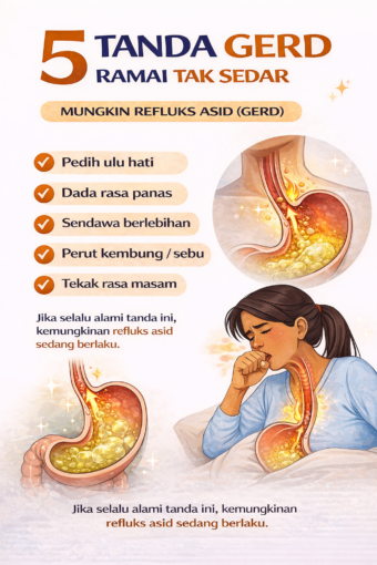 tanda gerd ramai tak sedar