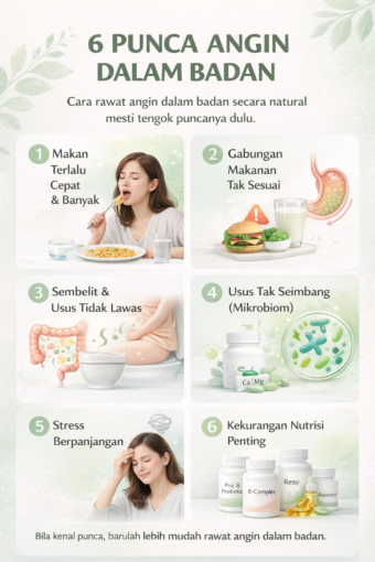 punca angin dalam badan